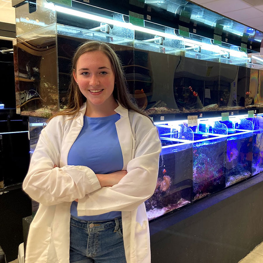 Sarah Craig is a senior psychology major who received funding through the Life + Career Design Scholarship for expenses while completing undergraduate research.